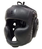 Morgan Boxing Head Gear MEDIUM Morgan B2 Bomber Leather Head Guard
