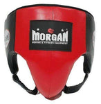 Morgan Platinum Leather Groin ABDO Guard - Red