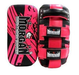 Morgan Thai Pads Curved 'BKK Ready' Leather Pair - Pink