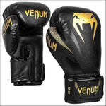Venum 12OZ Venum Impact Boxing Gloves Gold/Black