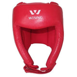 Wesing Headgear AIBA Approved Leather Red